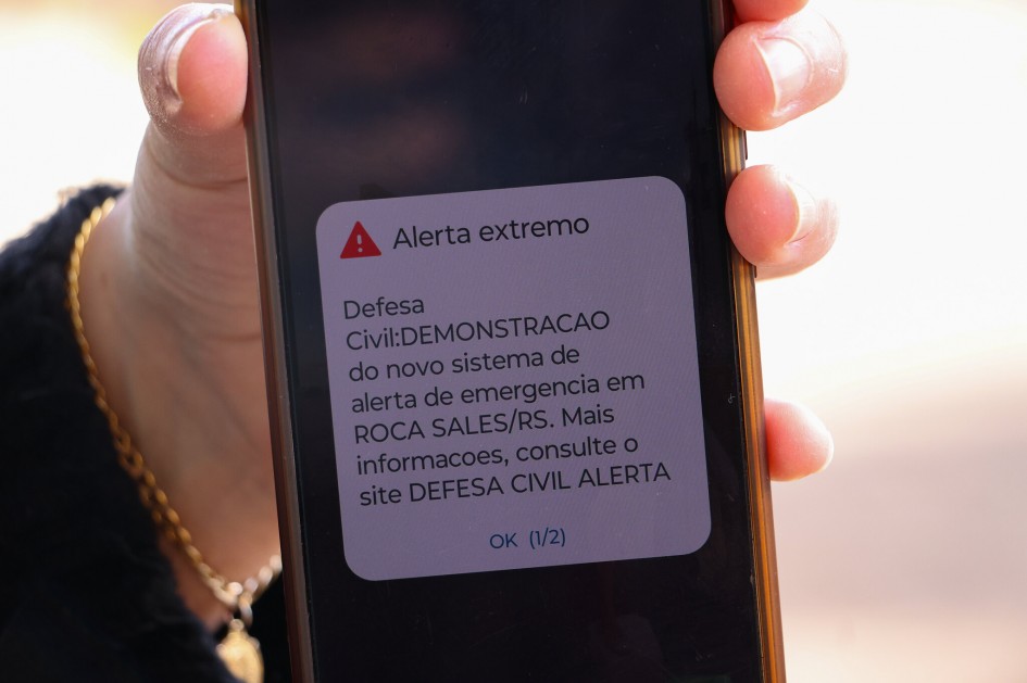 Defesa Civil Estadual realizará exercício com envio de alertas cell broadcast para 36 municípios