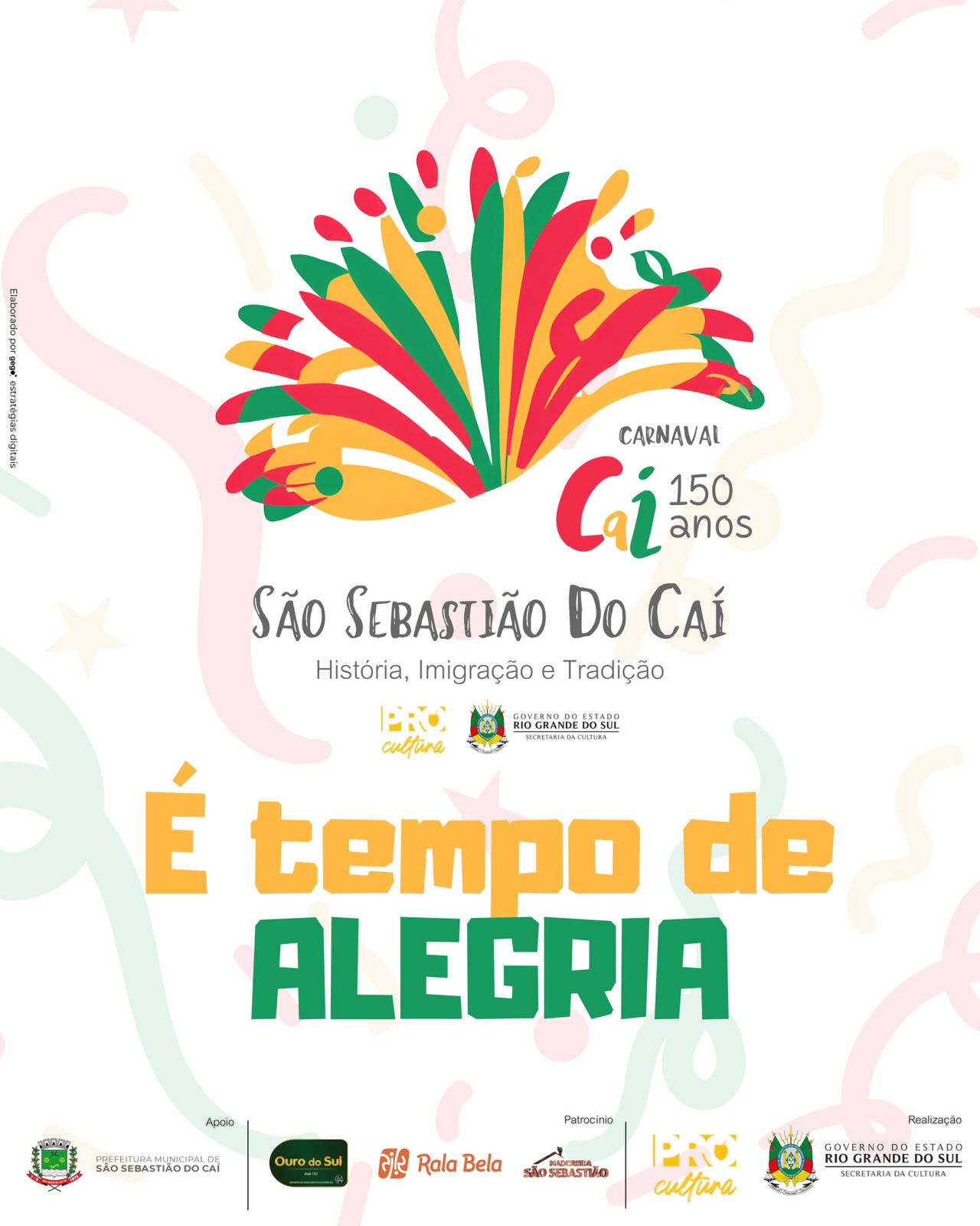 São Sebastião do Caí prepara programação para o Carnaval 2025