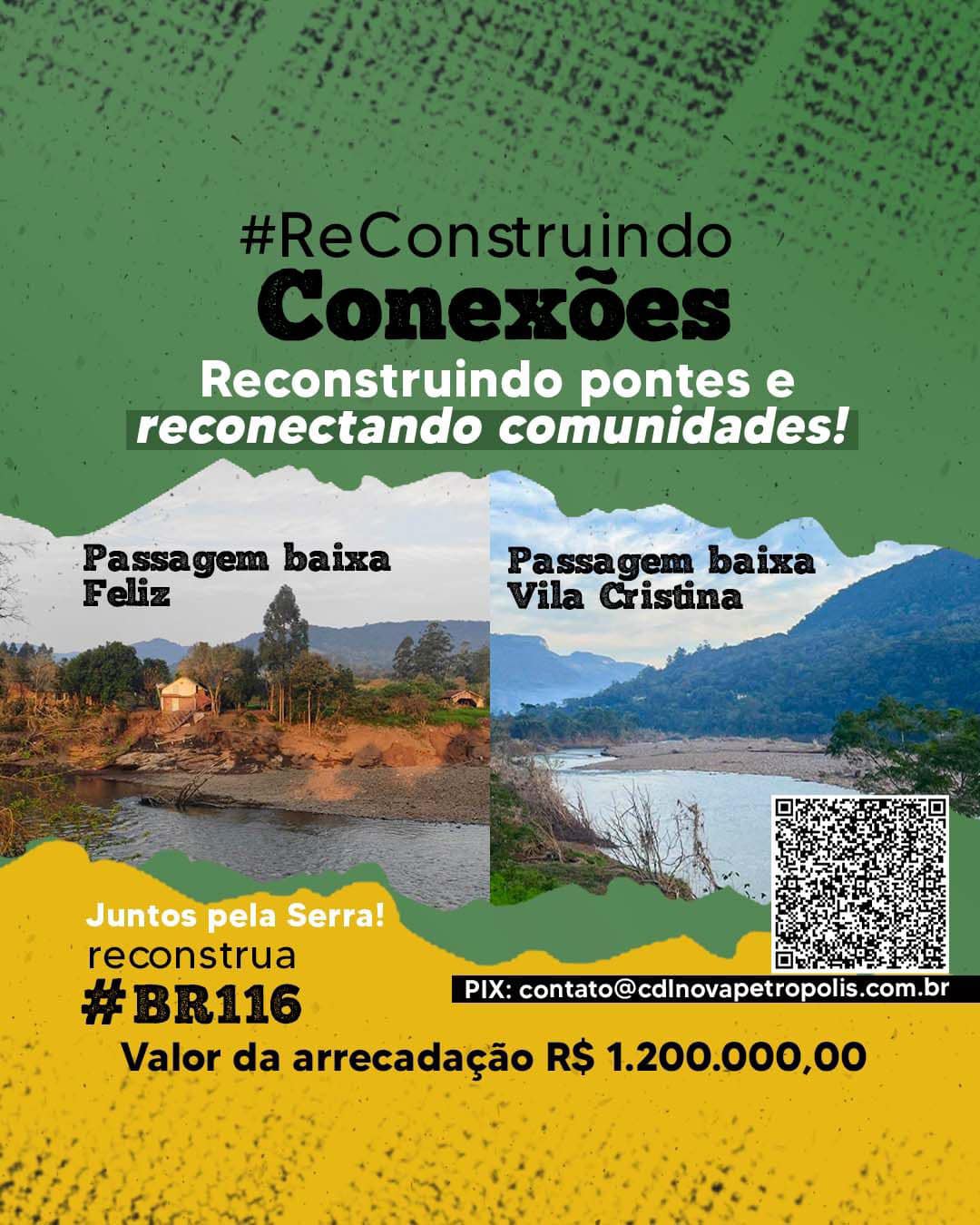 Lançada campanha para a construção de pontes baixas no rio Caí