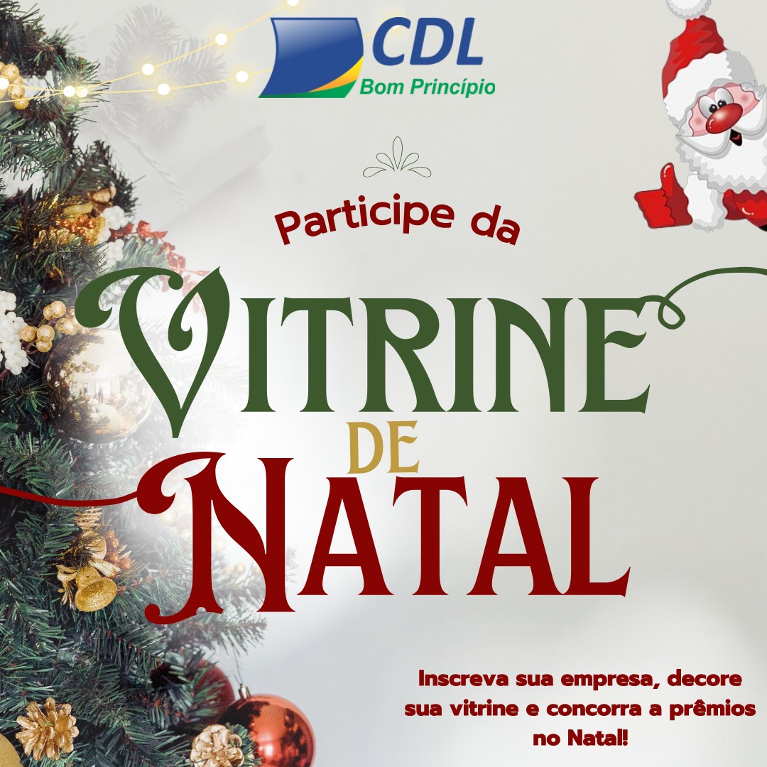 Vencedores do concurso de vitrines de Natal de Bom Princípio serão conhecidos no dia 23